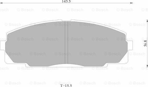 BOSCH 0 986 AB4 399 - Комплект спирачно феродо, дискови спирачки vvparts.bg