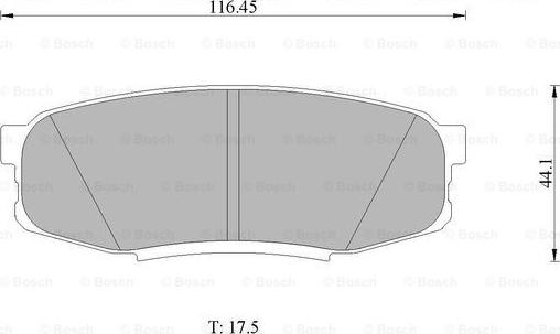 BOSCH 0 986 AB1 494 - Комплект спирачно феродо, дискови спирачки vvparts.bg