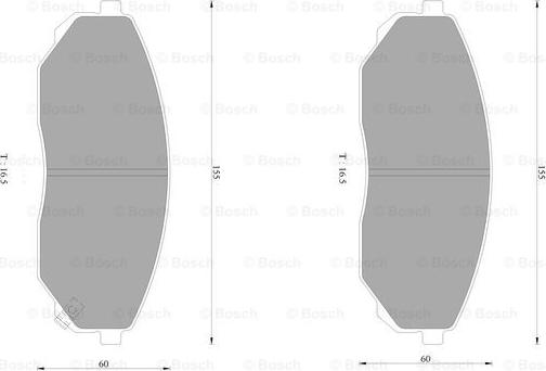 BOSCH 0 986 AB1 441 - Комплект спирачно феродо, дискови спирачки vvparts.bg