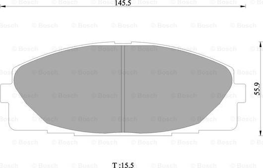 BOSCH 0 986 AB1 419 - Комплект спирачно феродо, дискови спирачки vvparts.bg