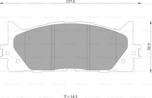 BOSCH 0 986 AB1 420 - Комплект спирачно феродо, дискови спирачки vvparts.bg