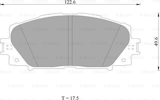 BOSCH 0 986 AB1 423 - Комплект спирачно феродо, дискови спирачки vvparts.bg