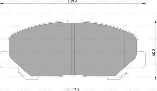 BOSCH 0 986 AB1 479 - Комплект спирачно феродо, дискови спирачки vvparts.bg