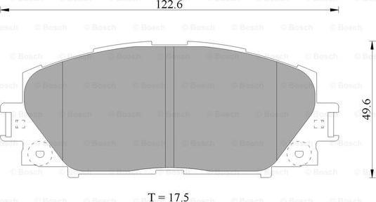 BOSCH 0 986 AB1 080 - Комплект спирачно феродо, дискови спирачки vvparts.bg