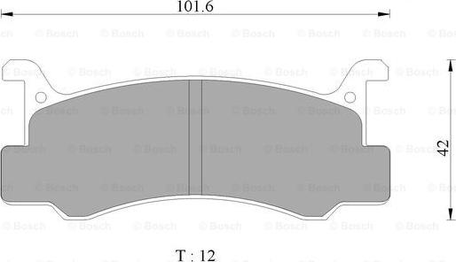 BOSCH 0 986 AB1 123 - Комплект спирачно феродо, дискови спирачки vvparts.bg