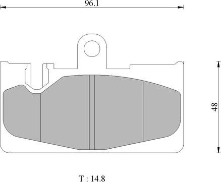 BOSCH 0 986 AB3 478 - Комплект спирачно феродо, дискови спирачки vvparts.bg