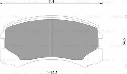 BOSCH 0 986 AB3 503 - Комплект спирачно феродо, дискови спирачки vvparts.bg