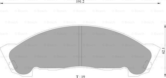 BOSCH 0 986 AB2 495 - Комплект спирачно феродо, дискови спирачки vvparts.bg