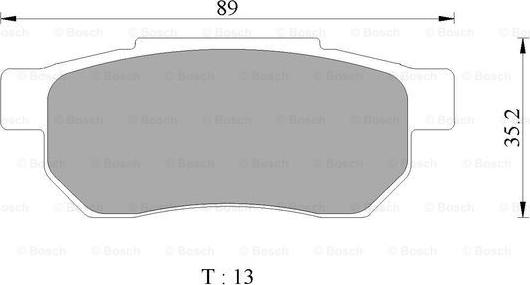 BOSCH 0 986 AB2 489 - Комплект спирачно феродо, дискови спирачки vvparts.bg