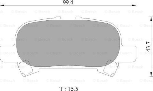 BOSCH 0 986 AB2 504 - Комплект спирачно феродо, дискови спирачки vvparts.bg