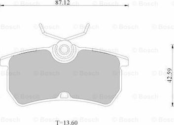 BOSCH 0 986 AB2 535 - Комплект спирачно феродо, дискови спирачки vvparts.bg