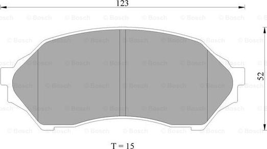 BOSCH 0 986 AB2 653 - Комплект спирачно феродо, дискови спирачки vvparts.bg