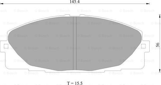 BOSCH 0 986 AB2 394 - Комплект спирачно феродо, дискови спирачки vvparts.bg