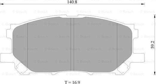 BOSCH 0 986 AB2 391 - Комплект спирачно феродо, дискови спирачки vvparts.bg