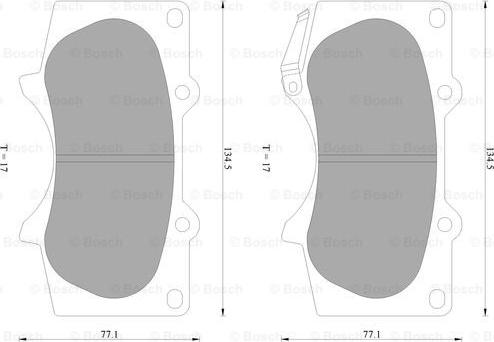 BOSCH 0 986 AB2 392 - Комплект спирачно феродо, дискови спирачки vvparts.bg