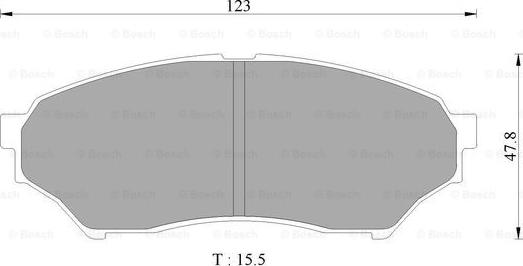 BOSCH 0 986 AB2 352 - Комплект спирачно феродо, дискови спирачки vvparts.bg