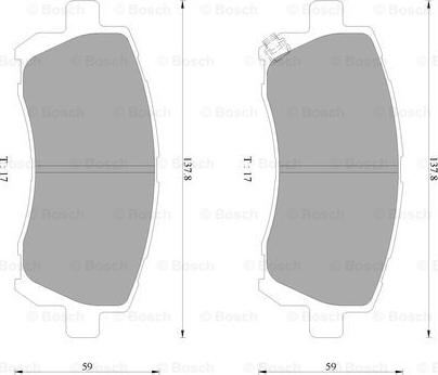 BOSCH 0 986 AB2 324 - Комплект спирачно феродо, дискови спирачки vvparts.bg