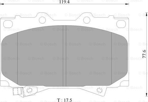 BOSCH 0 986 AB2 379 - Комплект спирачно феродо, дискови спирачки vvparts.bg