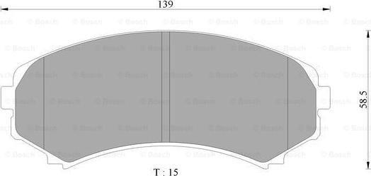 BOSCH 0 986 AB2 378 - Комплект спирачно феродо, дискови спирачки vvparts.bg