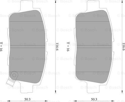 BOSCH 0 986 AB2 295 - Комплект спирачно феродо, дискови спирачки vvparts.bg