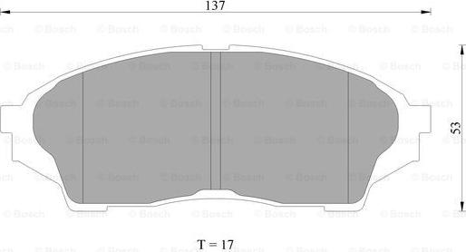 BOSCH 0 986 AB2 283 - Комплект спирачно феродо, дискови спирачки vvparts.bg