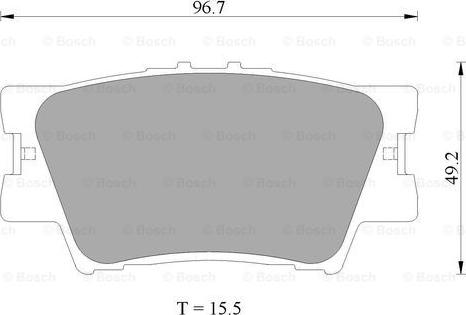 BOSCH 0 986 AB2 271 - Комплект спирачно феродо, дискови спирачки vvparts.bg