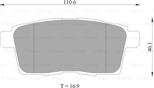 BOSCH 0 986 AB2 272 - Комплект спирачно феродо, дискови спирачки vvparts.bg