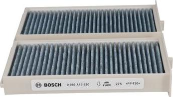 BOSCH 0 986 AF5 820 - Филтър купе (поленов филтър) vvparts.bg