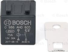 BOSCH 0 986 AH0 605 - Реле, работен ток vvparts.bg
