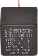 BOSCH 0 986 AH0 083 - Реле, работен ток vvparts.bg