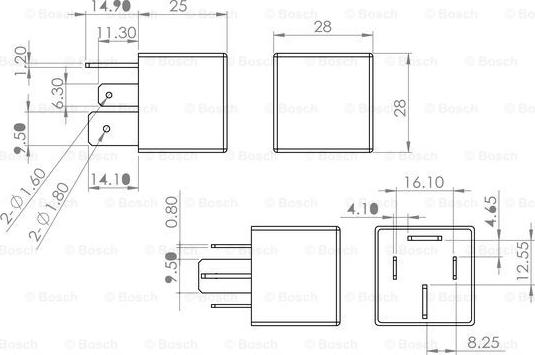 BOSCH 0 986 AH0 082 - Реле, работен ток vvparts.bg