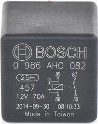 BOSCH 0 986 AH0 082 - Реле, работен ток vvparts.bg