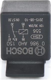 BOSCH 0 986 AH0 150 - Реле, работен ток vvparts.bg