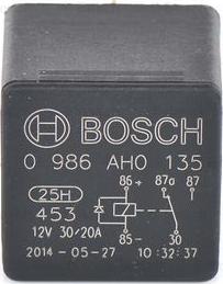 BOSCH 0 986 AH0 135 - Реле, работен ток vvparts.bg