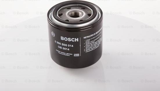 BOSCH 0 986 B00 014 - Маслен филтър vvparts.bg