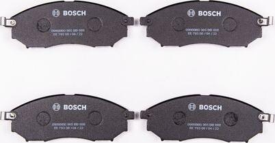 BOSCH 0 986 BB0 965 - Комплект спирачно феродо, дискови спирачки vvparts.bg