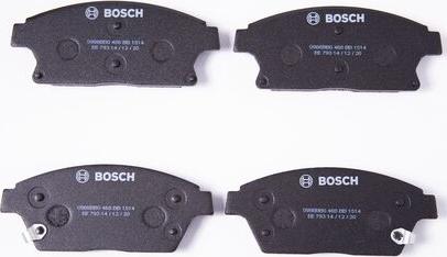 BOSCH 0 986 BB0 468 - Комплект спирачно феродо, дискови спирачки vvparts.bg