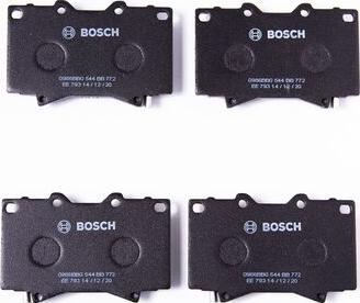 BOSCH 0 986 BB0 544 - Комплект спирачно феродо, дискови спирачки vvparts.bg