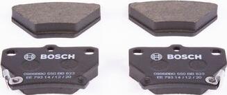 BOSCH 0 986 BB0 550 - Комплект спирачно феродо, дискови спирачки vvparts.bg