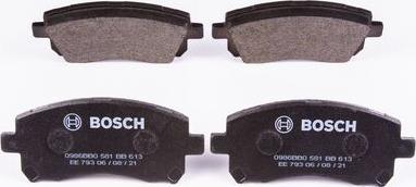 BOSCH 0 986 BB0 581 - Комплект спирачно феродо, дискови спирачки vvparts.bg