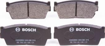 BOSCH 0 986 BB0 089 - Комплект спирачно феродо, дискови спирачки vvparts.bg