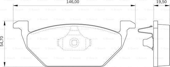 BOSCH 0 986 BB0 139 - Комплект спирачно феродо, дискови спирачки vvparts.bg