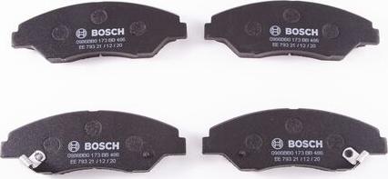 BOSCH 0 986 BB0 173 - Комплект спирачно феродо, дискови спирачки vvparts.bg