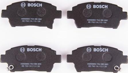 BOSCH 0 986 BB0 764 - Комплект спирачно феродо, дискови спирачки vvparts.bg