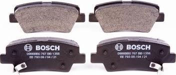 BOSCH 0 986 BB0 767 - Комплект спирачно феродо, дискови спирачки vvparts.bg