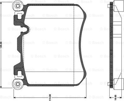 BOSCH 0 986 TB3 099 - Комплект спирачно феродо, дискови спирачки vvparts.bg