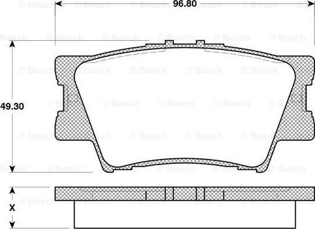 BOSCH 0 986 TB3 118 - Комплект спирачно феродо, дискови спирачки vvparts.bg