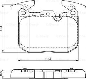 BOSCH 0 986 TB3 211 - Комплект спирачно феродо, дискови спирачки vvparts.bg