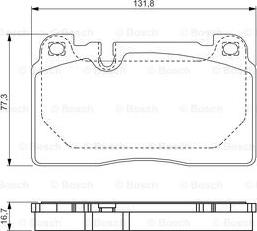 BOSCH 0 986 TB3 212 - Комплект спирачно феродо, дискови спирачки vvparts.bg