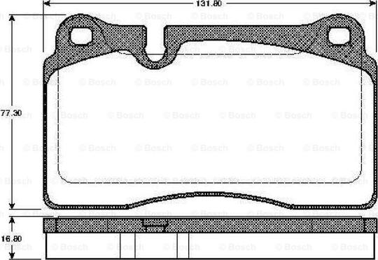 BOSCH 0 986 TB2 931 - Комплект спирачно феродо, дискови спирачки vvparts.bg